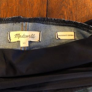 Madewell Over Belly Maternity Skinny Jeans Size 29